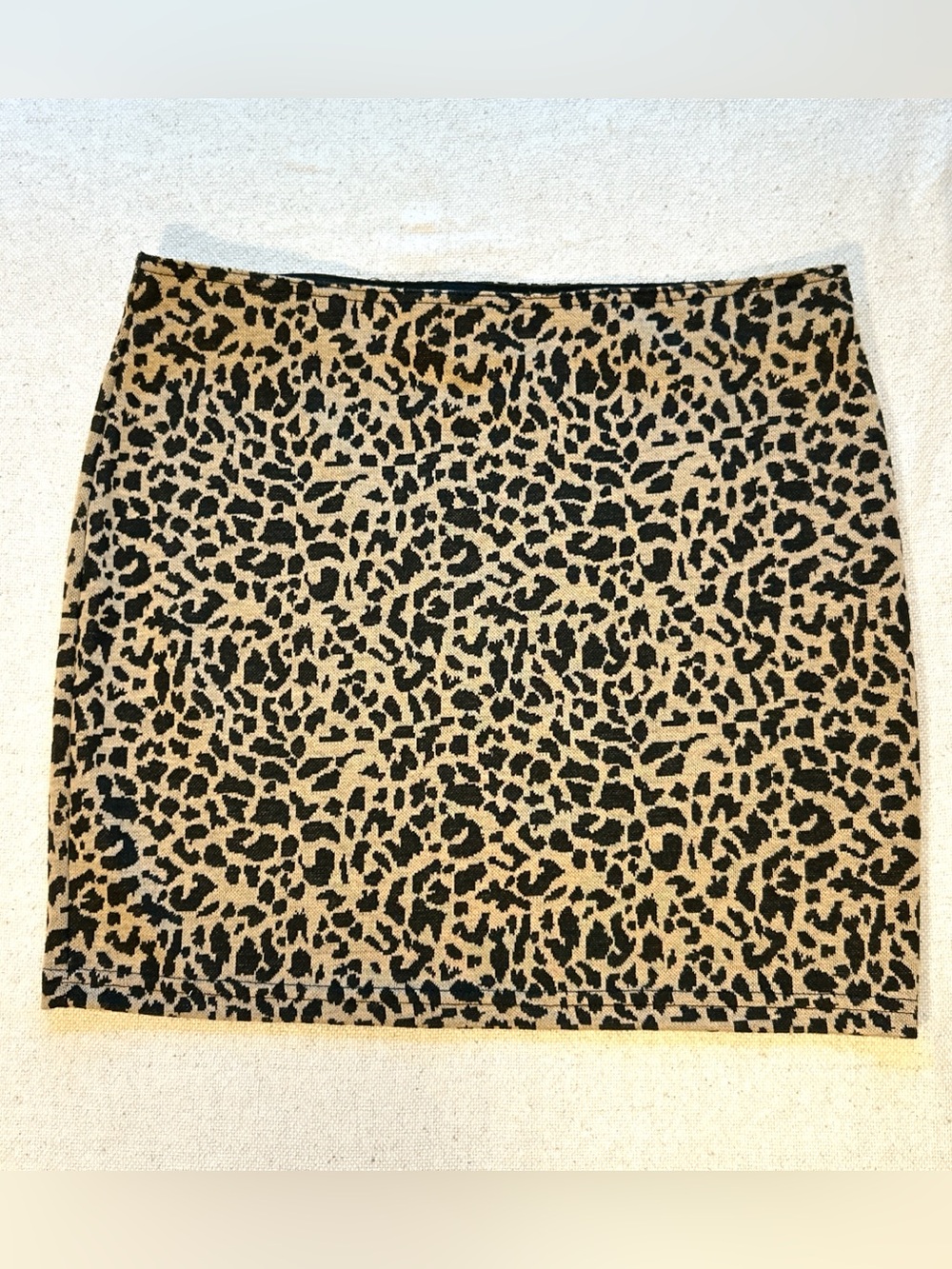 Sans Souci Leopard Print Mini Skirt in Tan and Black